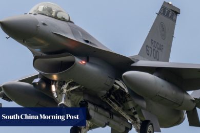 F-16 fighter jet crash brings fresh scrutiny to Taiwan’s ageing military equipment