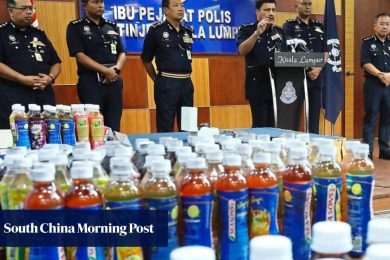 Malaysian police seize drug-laced drinks worth US$246,000, dealer may face death penalty