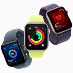 A guide to choosing the right Apple Watch缩略图 An image of three Apple Watch SE 3 models side by side showcasing different features: heart rate, sleep score, and fitness rings