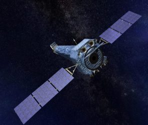 Artist’s Illustration of NASA’s Chandra X Ray Observatory in Space
