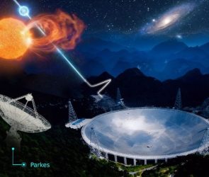 Binary Origin Scenario for Fast Radio Bursts