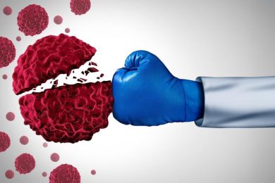 Cancer Prevention Vaccine Immunotherapy Fight Punch Boxing Glove Doctor