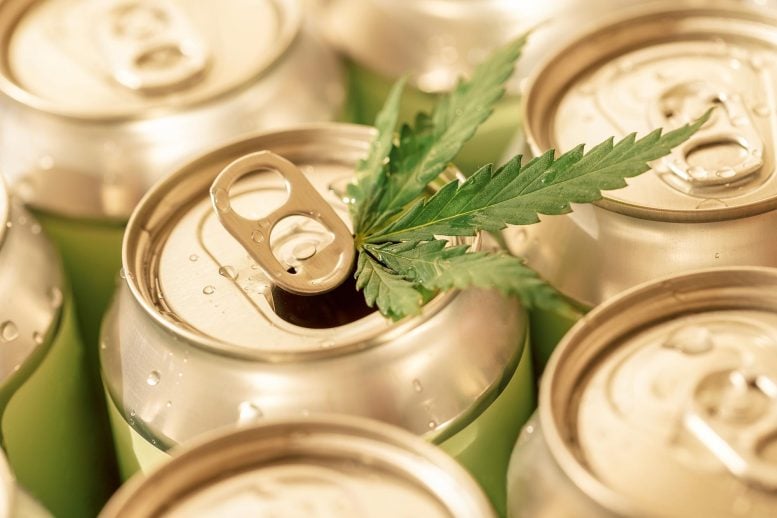 Cannabis Leaf Aluminum Drink Cans