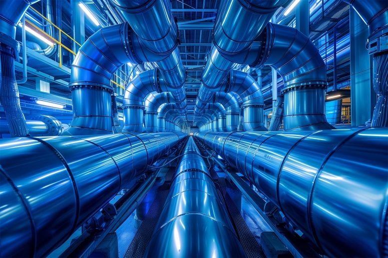 Carbon Capture Tech Art Concept Illustration