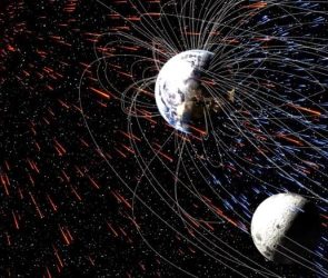 Earth Moon Solar Wind