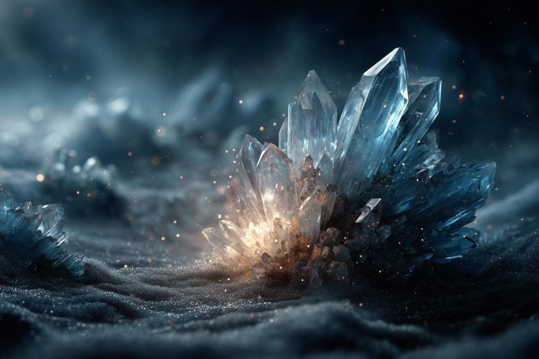 Frozen Crystals Spark of Life