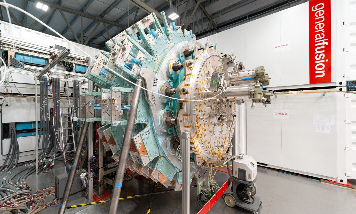 Assembly continues on General Fusion's LM26.