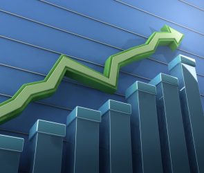 Graph with positive budget prediction outlook