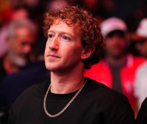 Mark Zuckerberg is seen in attendance during the UFC 313 event at T-Mobile Arena on March 08, 2025 in Las Vegas.