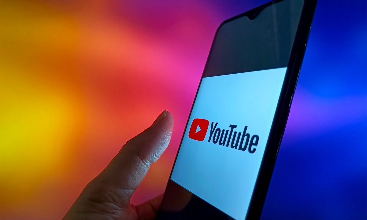An illustration photo shows YouTube logo in a smartphone