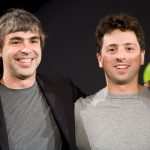 Larry Page and Sergey Brin, the co-founders of Google, in September 2008