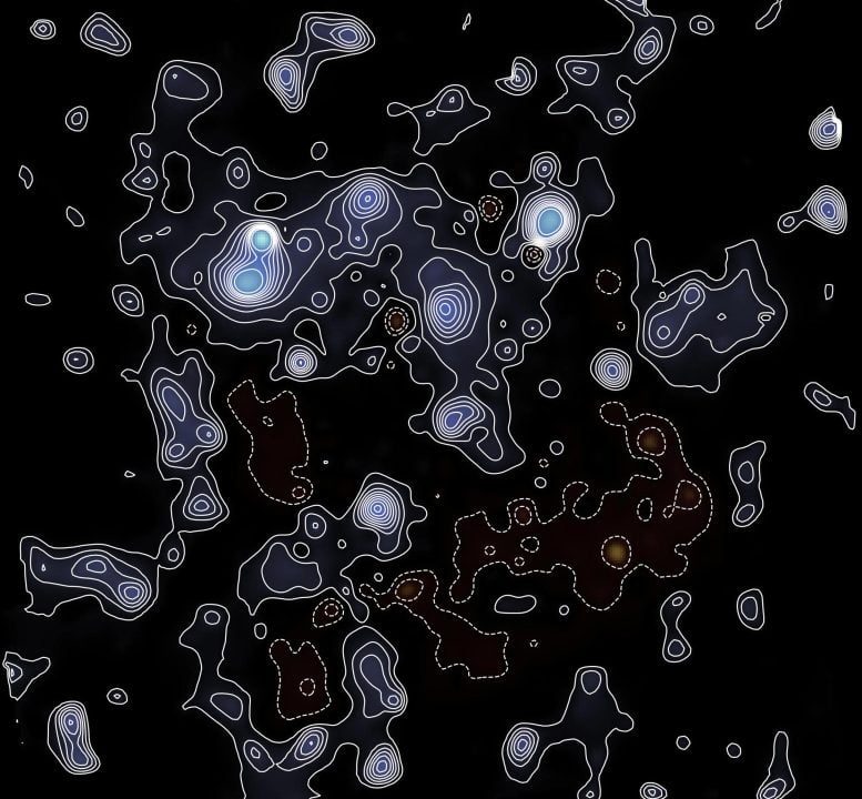 James Webb Dark Matter Map Contours