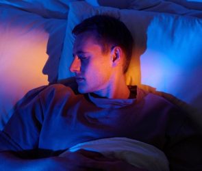 Man Sleeping in Bed Hot Heat