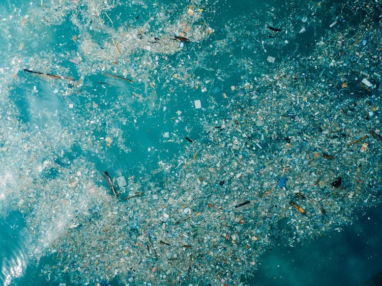 Microplastic Particles Ocean Pollution