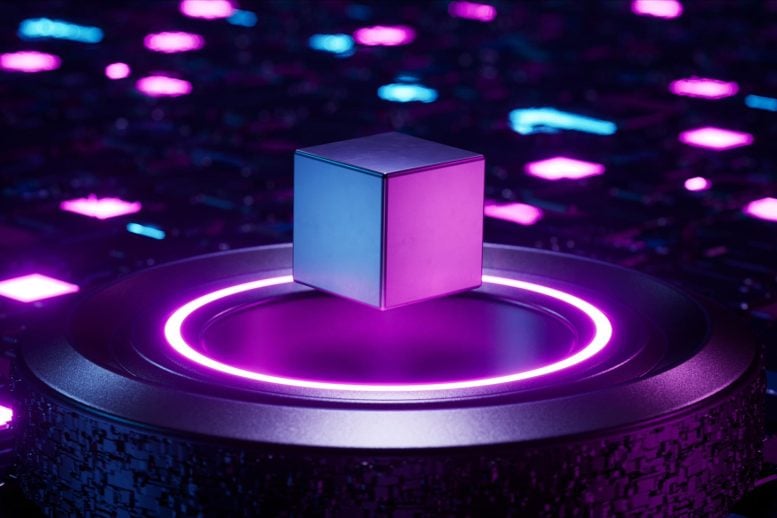 Neon Lights Cube Superconductor