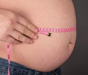 Obese Man Tape Measure Fat