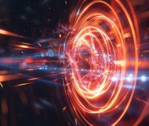 Physics Quantum Spin Art Concept Illustration