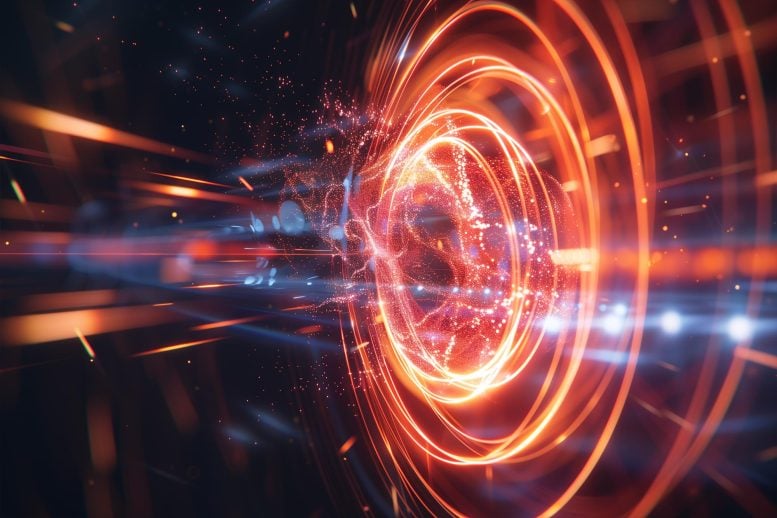 Physics Quantum Spin Art Concept Illustration