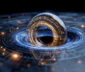 Quantum Computing Particle Physics Art Concept