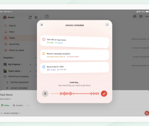 Todoist's app now lets you add tasks to your to-do list by speaking to its AI