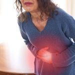 Senior Woman Stomachache Digestive Problems IBS