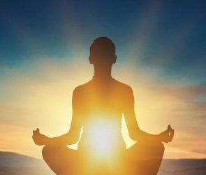 Sunset Yoga Pose Meditation