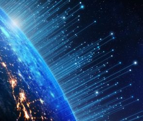 Telecommunication Technology IoT Global Earth Networking Connections