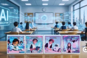 UAE issues stamps marking AI curriculum for schools launch