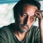 Very Depressed Man Close Up