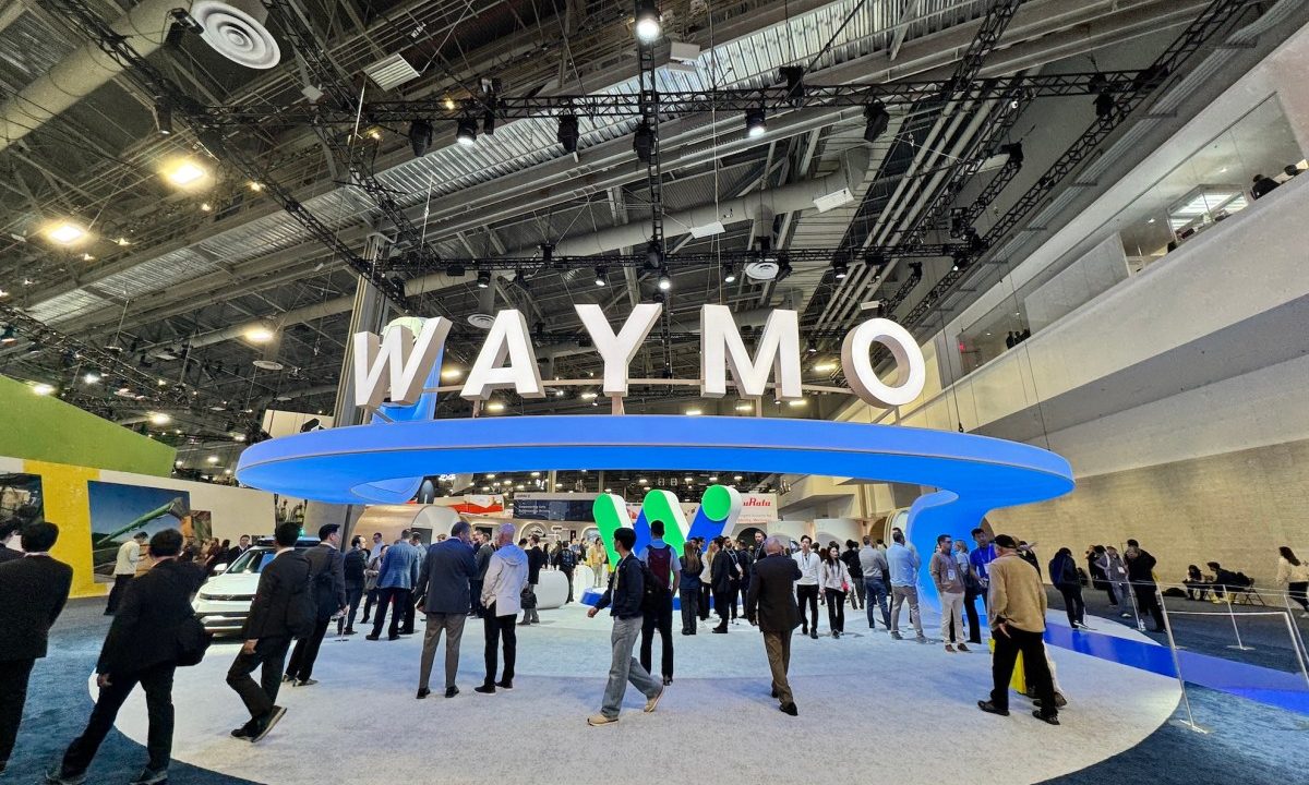 Waymo display at CES 2026