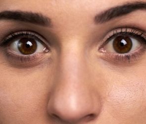 Young Woman Wide Open Eyes