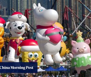 SpongeBob, Peppa Pig and panda cubs head to Hong Kong arts hub for balloon parade