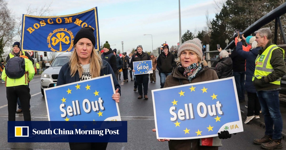 Irish farmers in protest march against EU-Mercosur trade deal: ‘very disappointing’