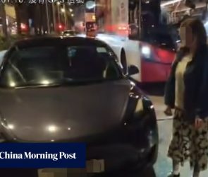 Hong Kong police arrest Russian woman over Tesla car attack, brandishing knife