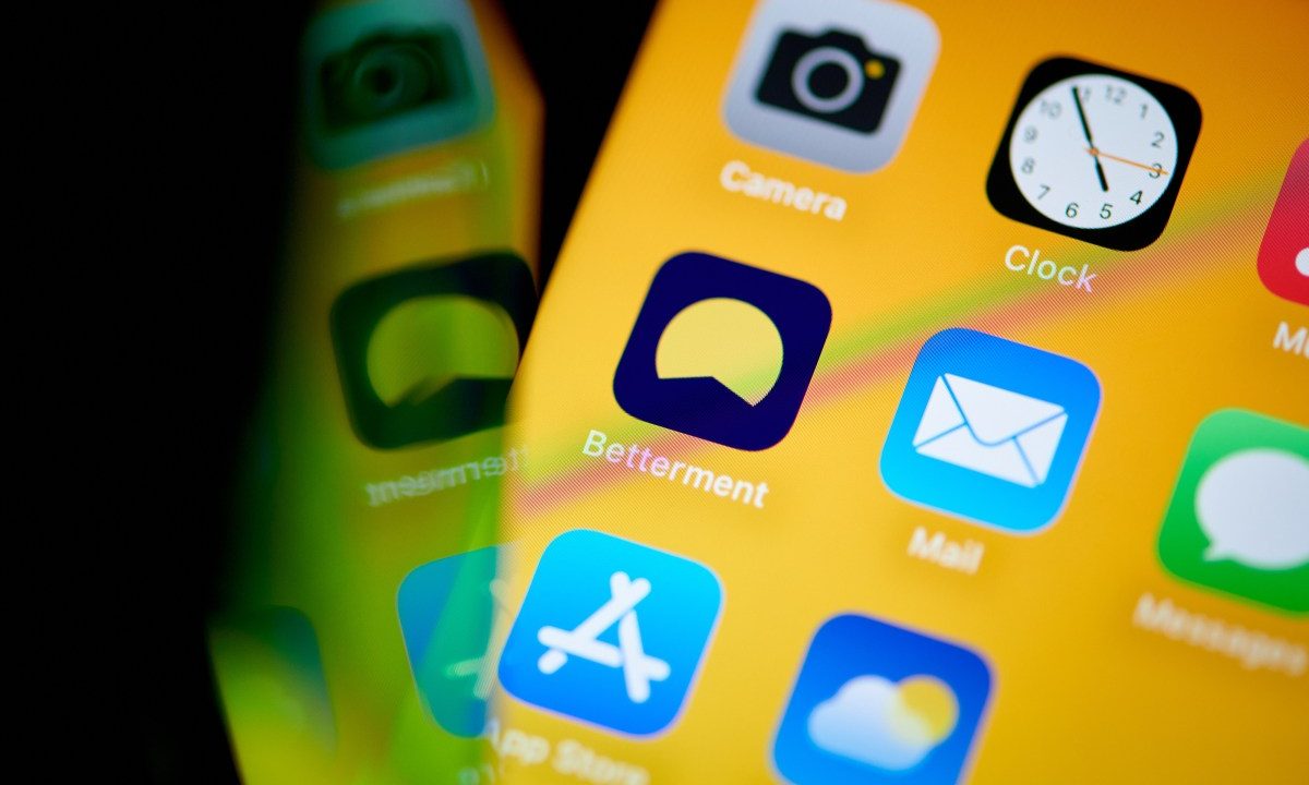 The Betterment app on a smartphone arranged in New York, US, on Wednesday, June 26, 2024.