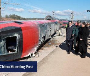 Spain’s royals visit deadly train crash site as country mourns