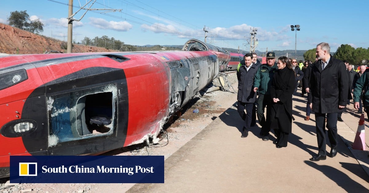 Spain’s royals visit deadly train crash site as country mourns