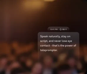 Meta AI teleprompter