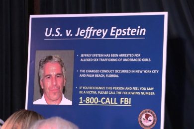 Southern District of New York press conference with charges against Jeffrey Epstein of sex trafficking between the years of 2002 and 2005 with underage minors. During seizure they found thousands of photos of nudes, FBI announces 800 number to victims. Geoffrey S. Berman, the United States Attorney for the Southern District of New York, William F. Sweeney Jr., the Assistant Director in Charge of the New York Field Office of the Federal Bureau of Investigation.