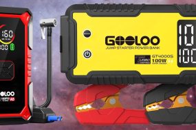 You need a portable jump starter in your car and Amazon has these GOOLOO models for clearance prices