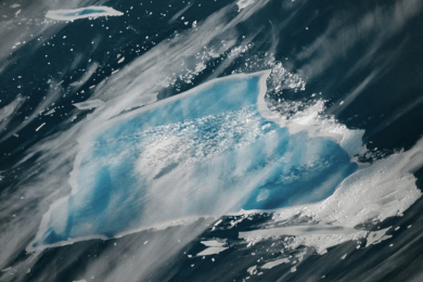 Why is this infamous iceberg turning blue?