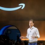 Jamie Siminoff, vice president overseeing Ring, Blink, Key, and Sidewalk at Amazon.com Inc., speaks during Amazon's product event in New York, US, on Tuesday, Sept. 30, 2025.