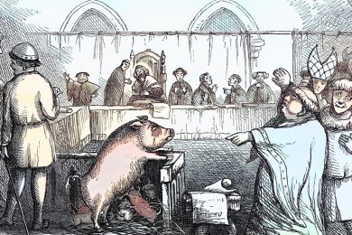 In medieval France, murderous pigs faced trial and execution