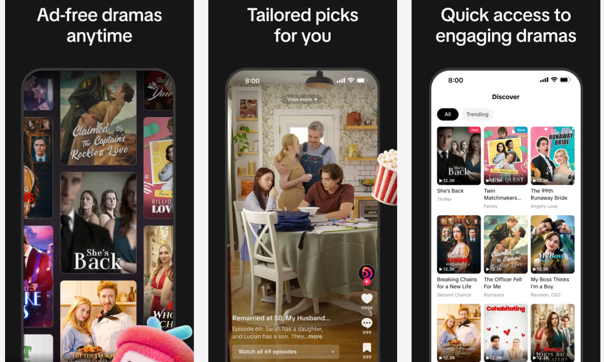 TikTok quietly launches a microdrama app called 'PineDrama'