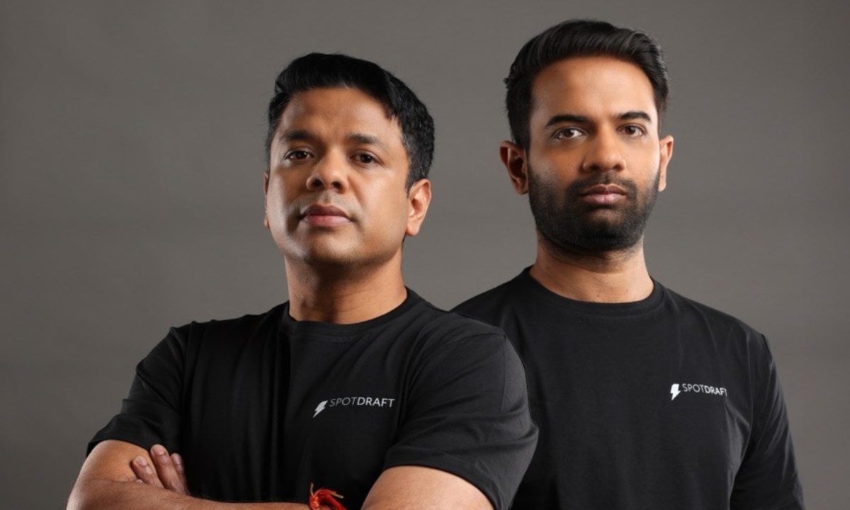 SpotDraft co-founders Shashank Bijapur and Madhav Bhagat