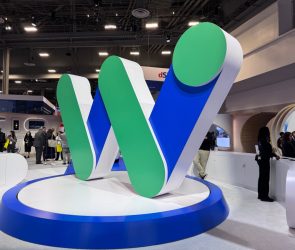 Waymo "W" display at CES 2026