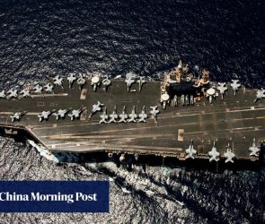 US shoots down Iranian drone ‘aggressively’ approaching aircraft carrier