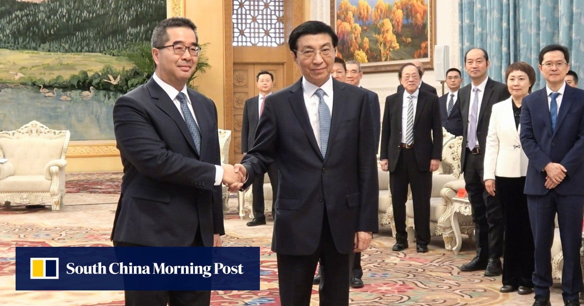 Wang Huning urges cross-strait peace and exchanges in talks with Taiwan’s KMT
