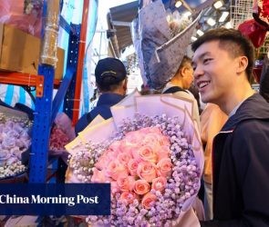 Flower sales in Hong Kong bloom as Valentine’s Day shoppers splash out on gifts
