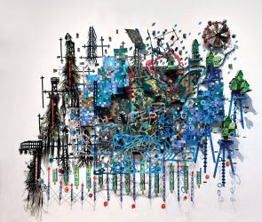 Nathalie Miebach: Sculpting “The Floods”